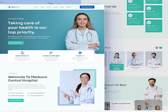build medical therapy website,health, dental wellness counseling website design