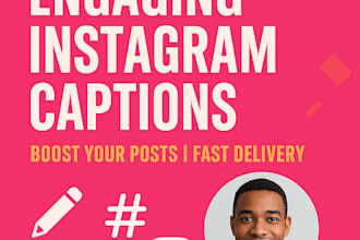 write an engaging instagram caption or social media post