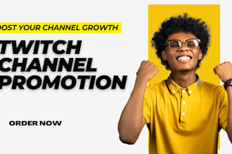 do twitch channel promotion organically to get viewers, followers and subscriber