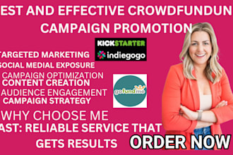 promote your kickstarter, indiegogo, or gofundme campaign