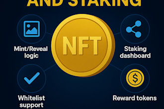 develop nft minting and staking smart contracts on evm