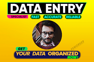 do fast and accurate data entry, data collection, data conversion, pdf work