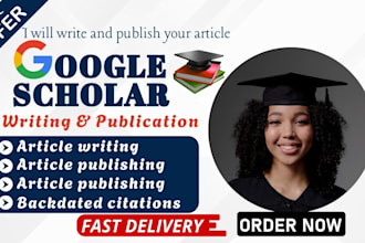 write a backdated article, and publish in google scholar indexed journal
