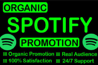 do organic pitch spotify album promotion and spotify music track promotion