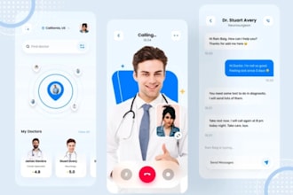 design a telemedicine website, healthcare, product, appointments booking website