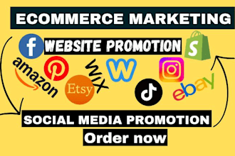 boost shopify wix etsy ecwid big cartel weebly ebay amazon website promotion