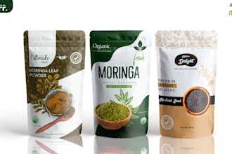 product packaging, box design, pouch, pouch packaging, mylar bag, label design