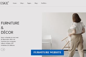 build wix furniture website carpentry interior design website woodworking site