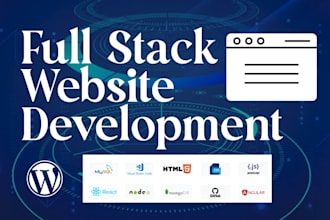 build website development, custom full stack developer, wordpress website design