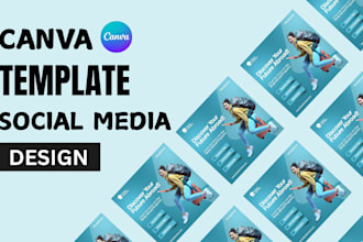 design social media post, flyer and canva templates