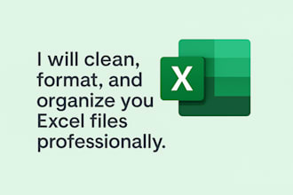 clean up and format your messy excel file