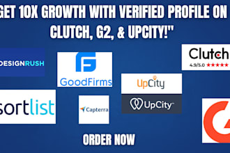create verified profiles on clutch, goodfirms, g2, upcity to boost credibility