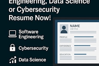 write a job winning cybersecurity, software, tech resume for faang and IT roles
