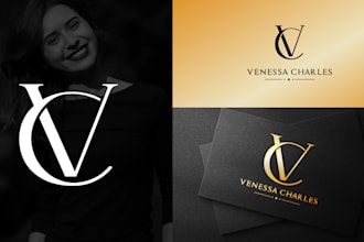 design luxury initial monogram logo for your brand or company