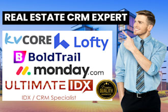 setup kvcore real estate crm kvcore website idx ai integration boldtrail monday
