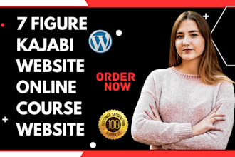 design kajabi website online course website digital product store sales funnel