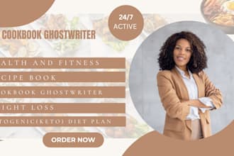 be your professional cookbook ghostwriter for healthy, vegan or cultural recipes