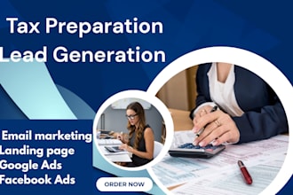 generate tax preparation leads income tax website income tax filing lead