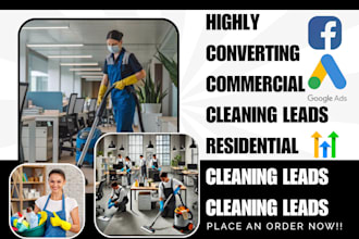 generate hot commercial cleaning leads residential cleaning leads cleaning leads