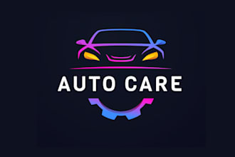 design luxurious automotive, repair, motor car logo