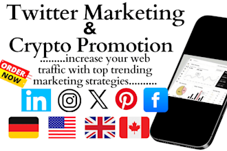 do crypto marketing memecoin twitter sharing shoutout to USA UK 75m users yt ig