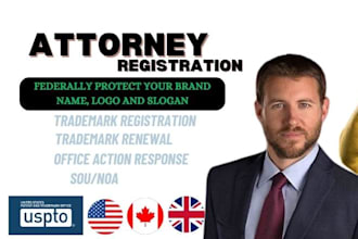 be attorney trademark registration at uspto, office action, renewal amazon brand
