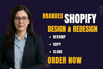 revamp, design, redesign, clone shopify store and website