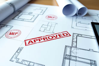 prepare and stamp architectural, structural, and mep drawings with a canadian pe