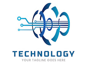do modern tech startup, security, app and technology logo