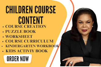 create engaging kids course content children worksheet kindergarten workbook