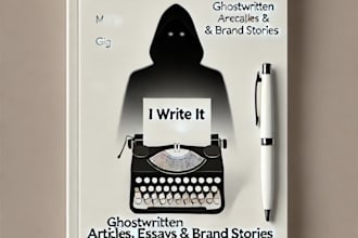 ghostwrite articles, stories, and brand content in your unique voice