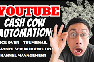set up your faceless business youtube automation channel with cash cow videos