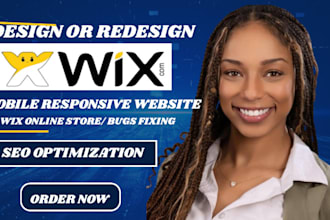 do wix website development, wix website design redesign wix online store bug fix