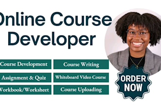 do training manual, course outline, whiteboard video course, one pager course
