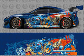 design your car livery wrap on iracing, assetto corsa, car modeling,vehicle wrap
