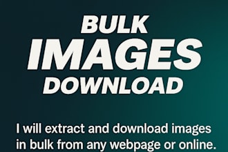extract and download images in bulk from any webpage or online source