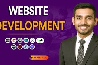 do custom website development, wordpress, wix, webflow as full stack developer