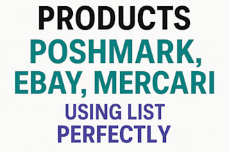 crosspost products on ebay, poshmark, mercari with list perfectly