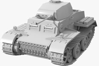 design 3d war tank model, sherman tank,military vehicle,trpg,barricade for print