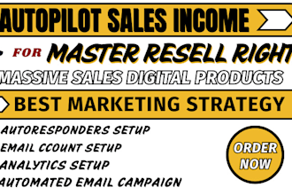 promote master resell rights, master resell right, with email marketing strategy