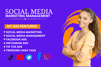 do social media engagement with expert management strategy and create content