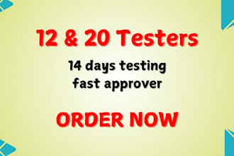 do 12 tester or 20 tester closed testing 12 tester