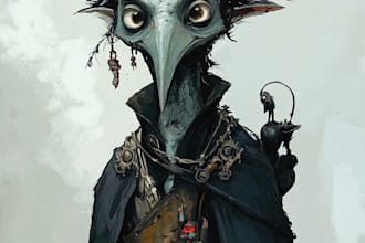 make a d and d character art and dnd art