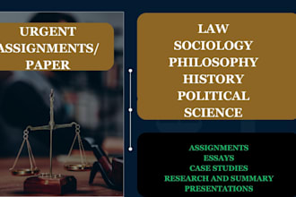 write and research on criminology, criminal justice and political science