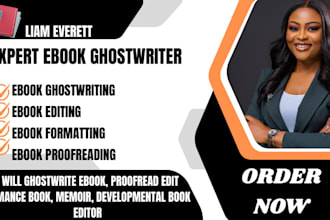 ghostwrite ebook, proofread edit romance book, memoir, developmental book editor
