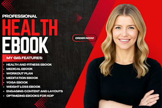 write fiction or nonfiction health ebook writer, health and fitness ebook