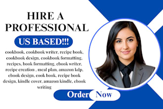 write and design perfect cookbook, recipe book, cookbook formatting,meal plan