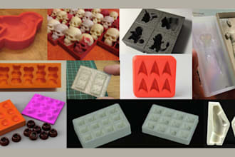 do 3d mold design on silicone mold plastic mold injection mold 3d stl file