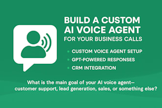 build ai voice agent, ai voice calling agent for your business, ai sales agent