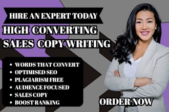 do high converting ad copywriting and facebook ads copy for your website